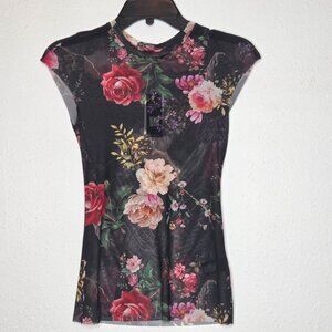 NWT Afrm Women's Nina Mesh Top Tee